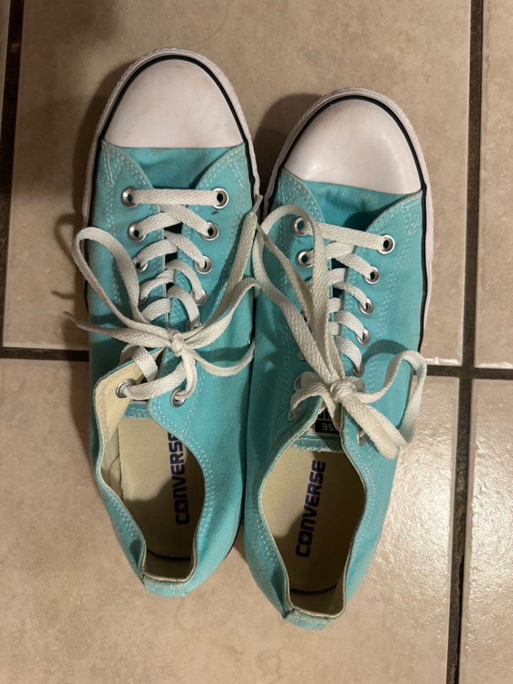 Converse All-Star Low Top Sneakers Teal Blue Women’s Size 12